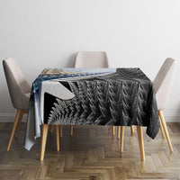 Personalised New Zealand Pakeha Tablecloth Kiwi Silver Fern and Sailing Ship Compass LT14 - Polynesian Pride