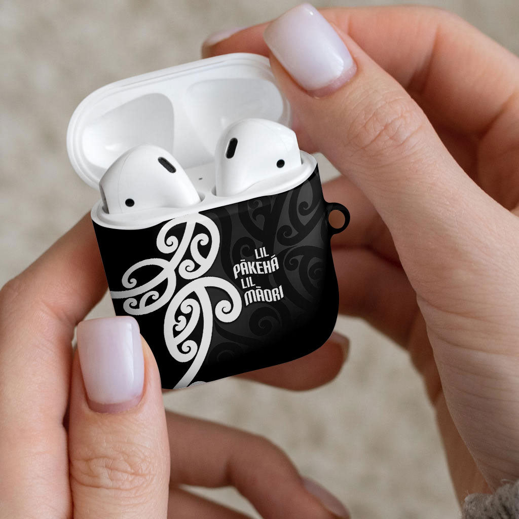 Lil Pakeha Lil Maori New Zealand AirPods Case Kiwi Proud Mangopare Pattern LT14 - Polynesian Pride