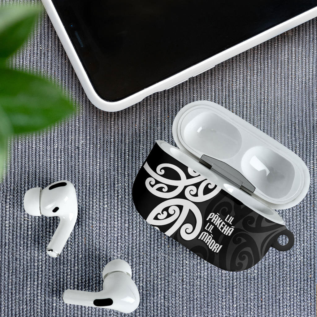 Lil Pakeha Lil Maori New Zealand AirPods Case Kiwi Proud Mangopare Pattern LT14 - Polynesian Pride