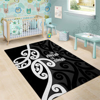 Lil Pakeha Lil Maori New Zealand Area Rug Kiwi Proud Mangopare Pattern LT14 - Polynesian Pride