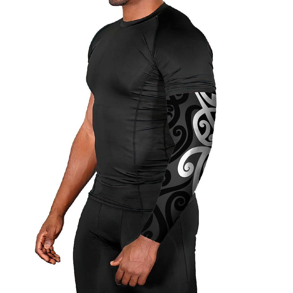 Lil Pakeha Lil Maori New Zealand Arm Sleeves Kiwi Proud Mangopare Pattern LT14 - Polynesian Pride