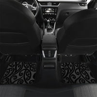 Lil Pakeha Lil Maori New Zealand Car Mats Kiwi Proud Mangopare Pattern LT14 Set 2pcs - Back Black - Polynesian Pride