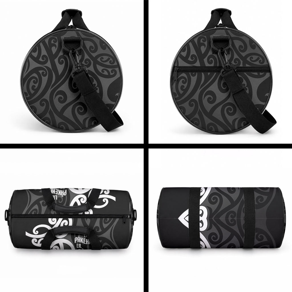 Lil Pakeha Lil Maori New Zealand Duffle Bag Kiwi Proud Mangopare Pattern LT14 - Polynesian Pride