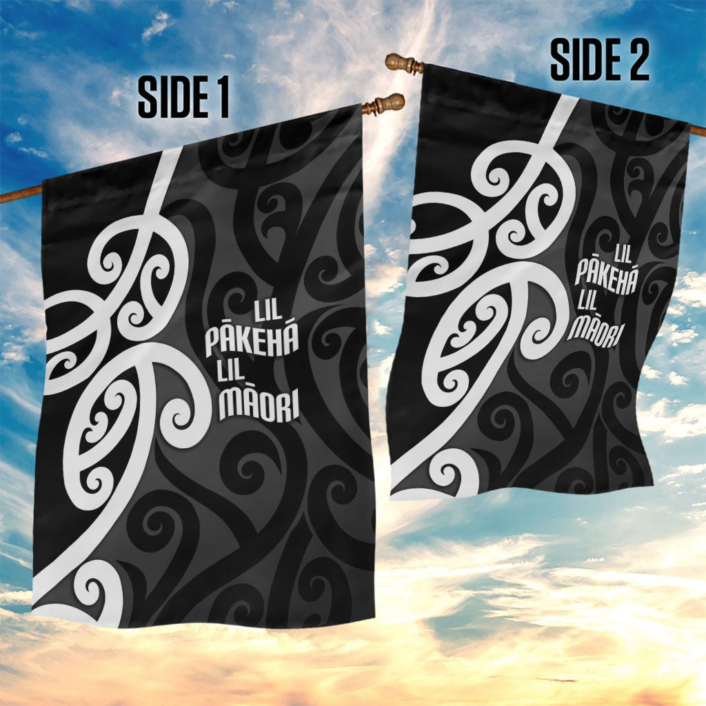 Lil Pakeha Lil Maori New Zealand Garden Flag Kiwi Proud Mangopare Pattern LT14 - Polynesian Pride