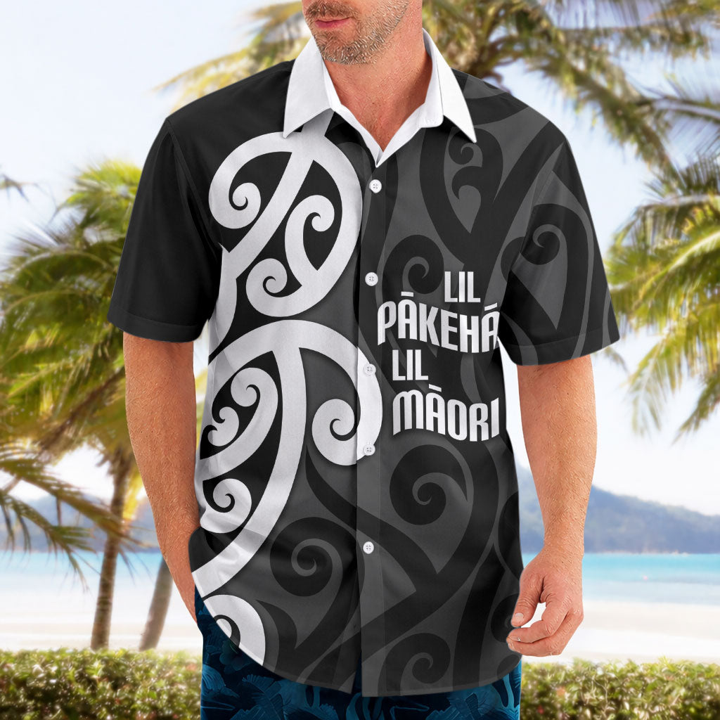 Lil Pakeha Lil Maori New Zealand Hawaiian Shirt Kiwi Proud Mangopare Pattern LT14 - Polynesian Pride