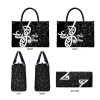 Lil Pakeha Lil Maori New Zealand Leather Bag Kiwi Proud Mangopare Pattern LT14 - Polynesian Pride