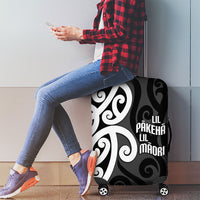 Lil Pakeha Lil Maori New Zealand Luggage Cover Kiwi Proud Mangopare Pattern LT14 - Polynesian Pride