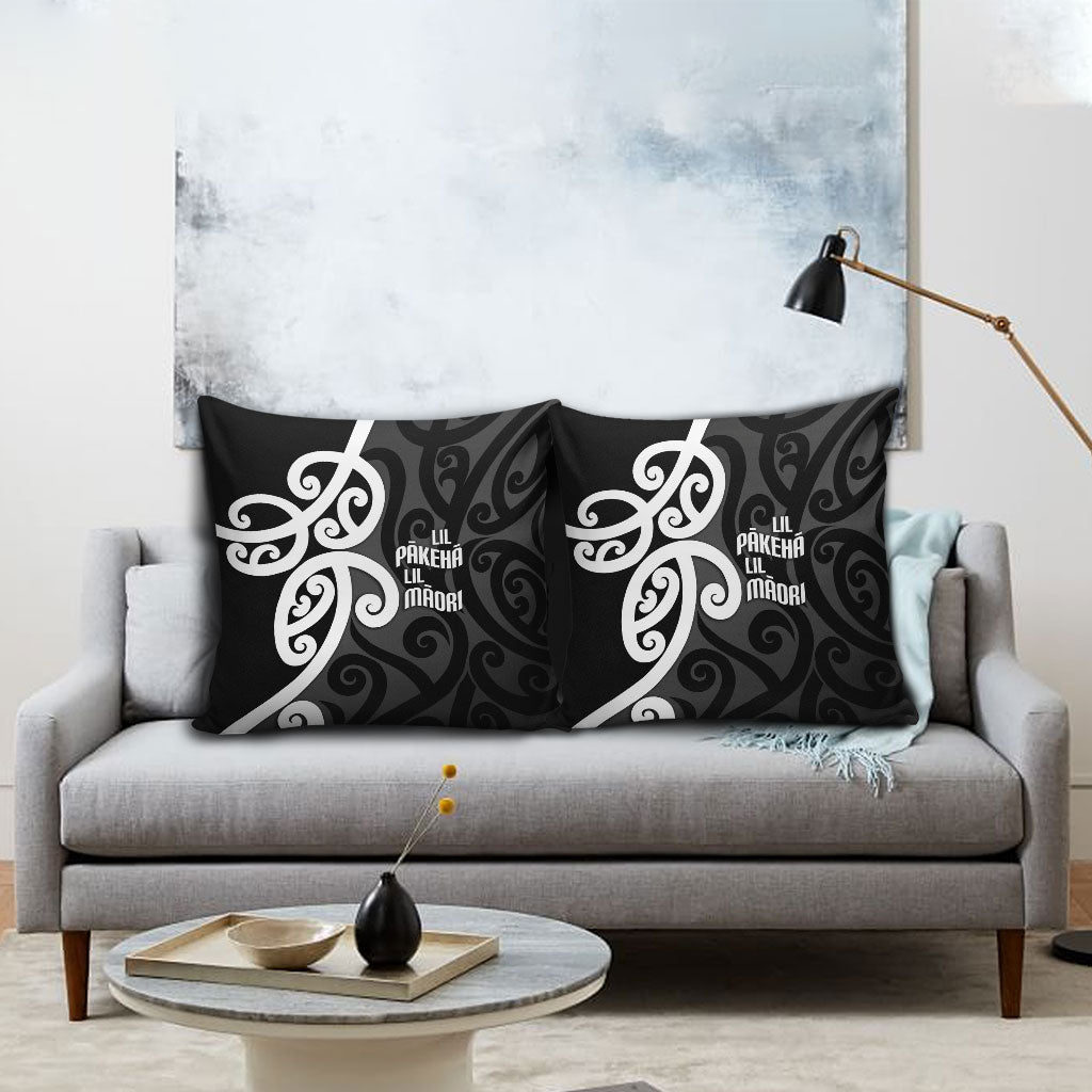 Lil Pakeha Lil Maori New Zealand Pillow Cover Kiwi Proud Mangopare Pattern LT14 - Polynesian Pride