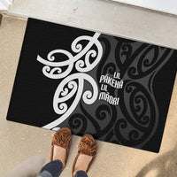 Lil Pakeha Lil Maori New Zealand Rubber Doormat Kiwi Proud Mangopare Pattern LT14 - Polynesian Pride