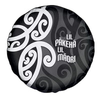 Lil Pakeha Lil Maori New Zealand Spare Tire Cover Kiwi Proud Mangopare Pattern LT14 - Polynesian Pride