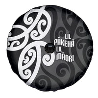 Lil Pakeha Lil Maori New Zealand Spare Tire Cover Kiwi Proud Mangopare Pattern LT14 - Polynesian Pride