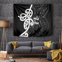 Lil Pakeha Lil Maori New Zealand Tapestry Kiwi Proud Mangopare Pattern LT14 Black - Polynesian Pride
