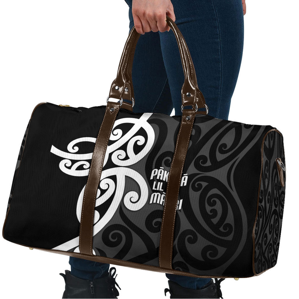 Lil Pakeha Lil Maori New Zealand Travel Bag Kiwi Proud Mangopare Pattern LT14 - Polynesian Pride