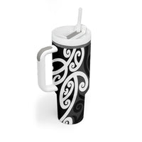 Lil Pakeha Lil Maori New Zealand Tumbler With Handle Kiwi Proud Mangopare Pattern LT14 - Polynesian Pride