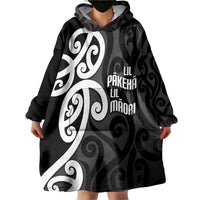 Lil Pakeha Lil Maori New Zealand Wearable Blanket Hoodie Kiwi Proud Mangopare Pattern LT14 - Polynesian Pride