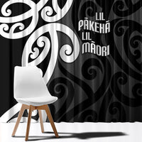Lil Pakeha Lil Maori New Zealand Window Curtain Kiwi Proud Mangopare Pattern LT14 - Polynesian Pride