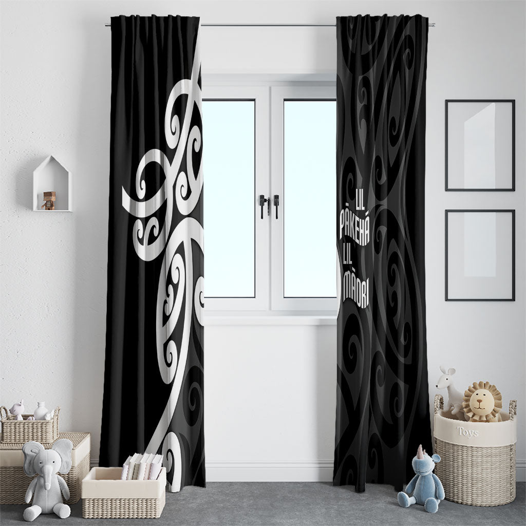 Lil Pakeha Lil Maori New Zealand Window Curtain Kiwi Proud Mangopare Pattern LT14 - Polynesian Pride