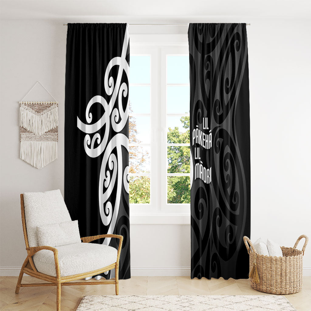 Lil Pakeha Lil Maori New Zealand Window Curtain Kiwi Proud Mangopare Pattern LT14 - Polynesian Pride