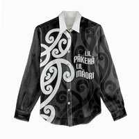 Lil Pakeha Lil Maori New Zealand Women Casual Shirt Kiwi Proud Mangopare Pattern LT14 - Polynesian Pride