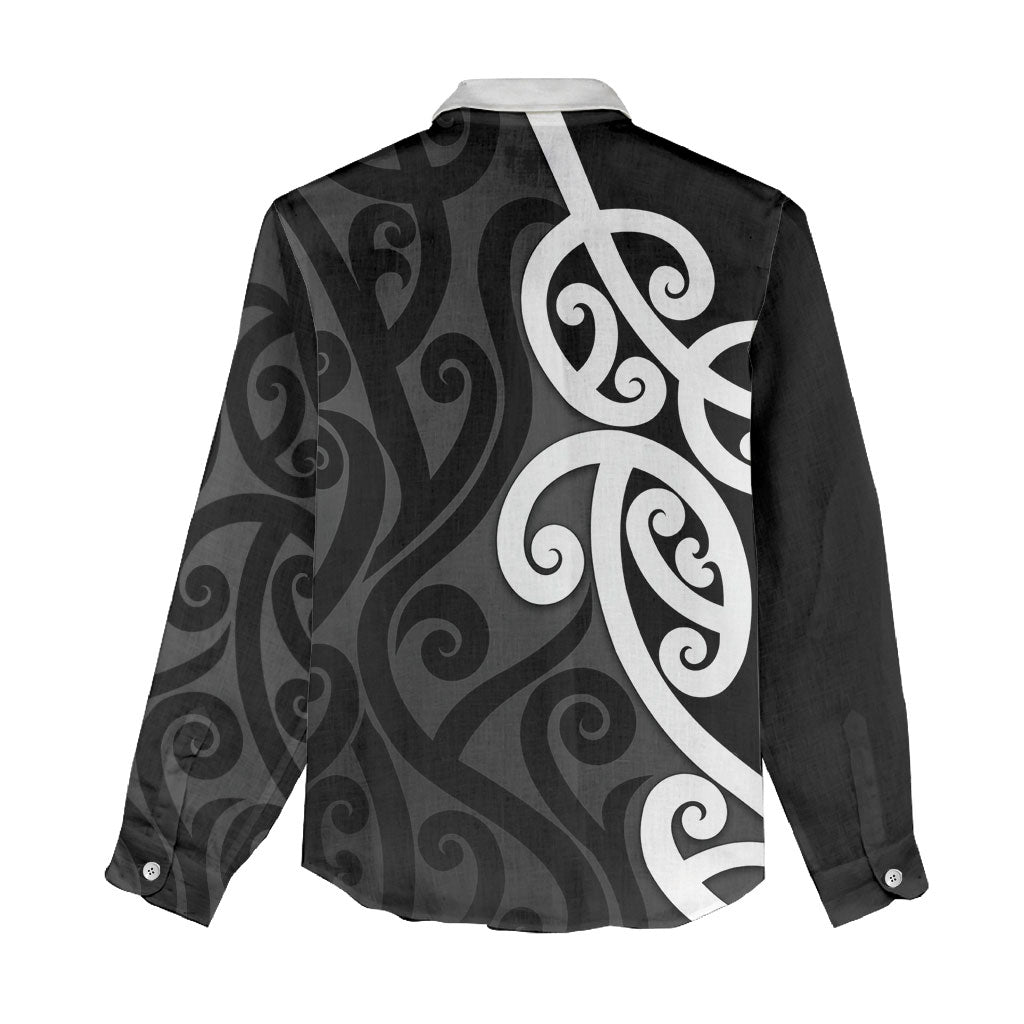 Lil Pakeha Lil Maori New Zealand Women Casual Shirt Kiwi Proud Mangopare Pattern LT14 - Polynesian Pride