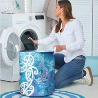 Hammerhead Shark Tattoo New Zealand Laundry Basket Maori Galaxy Mangopare Pattern LT14 - Polynesian Pride