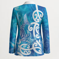 Hammerhead Shark Tattoo New Zealand Blazer Maori Galaxy Mangopare Pattern LT14 - Polynesian Pride