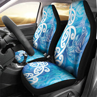 Hammerhead Shark Tattoo New Zealand Car Seat Cover Maori Galaxy Mangopare Pattern LT14 - Polynesian Pride