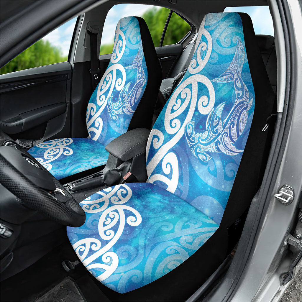 Hammerhead Shark Tattoo New Zealand Car Seat Cover Maori Galaxy Mangopare Pattern LT14 - Polynesian Pride