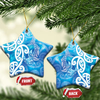 Hammerhead Shark Tattoo New Zealand Ceramic Ornament Maori Galaxy Mangopare Pattern