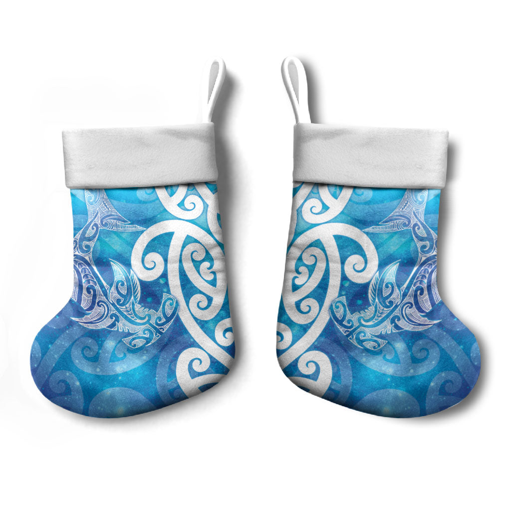 Hammerhead Shark Tattoo New Zealand Christmas Stocking Maori Galaxy Mangopare Pattern