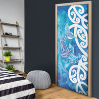 Hammerhead Shark Tattoo New Zealand Door Cover Maori Galaxy Mangopare Pattern LT14 - Polynesian Pride