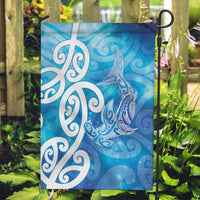 Hammerhead Shark Tattoo New Zealand Garden Flag Maori Galaxy Mangopare Pattern LT14 Garden Flag Turquoise - Polynesian Pride