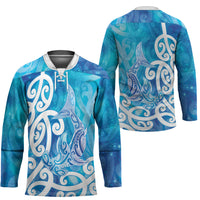 Hammerhead Shark Tattoo New Zealand Hockey Jersey Maori Galaxy Mangopare Pattern LT14 - Polynesian Pride