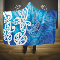 Hammerhead Shark Tattoo New Zealand Hooded Blanket Maori Galaxy Mangopare Pattern LT14 - Polynesian Pride