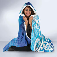 Hammerhead Shark Tattoo New Zealand Hooded Blanket Maori Galaxy Mangopare Pattern LT14 - Polynesian Pride