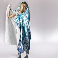 Hammerhead Shark Tattoo New Zealand Hooded Blanket Maori Galaxy Mangopare Pattern LT14 - Polynesian Pride