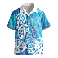 Hammerhead Shark Tattoo New Zealand Kid Hawaiian Shirt Maori Galaxy Mangopare Pattern LT14 - Polynesian Pride