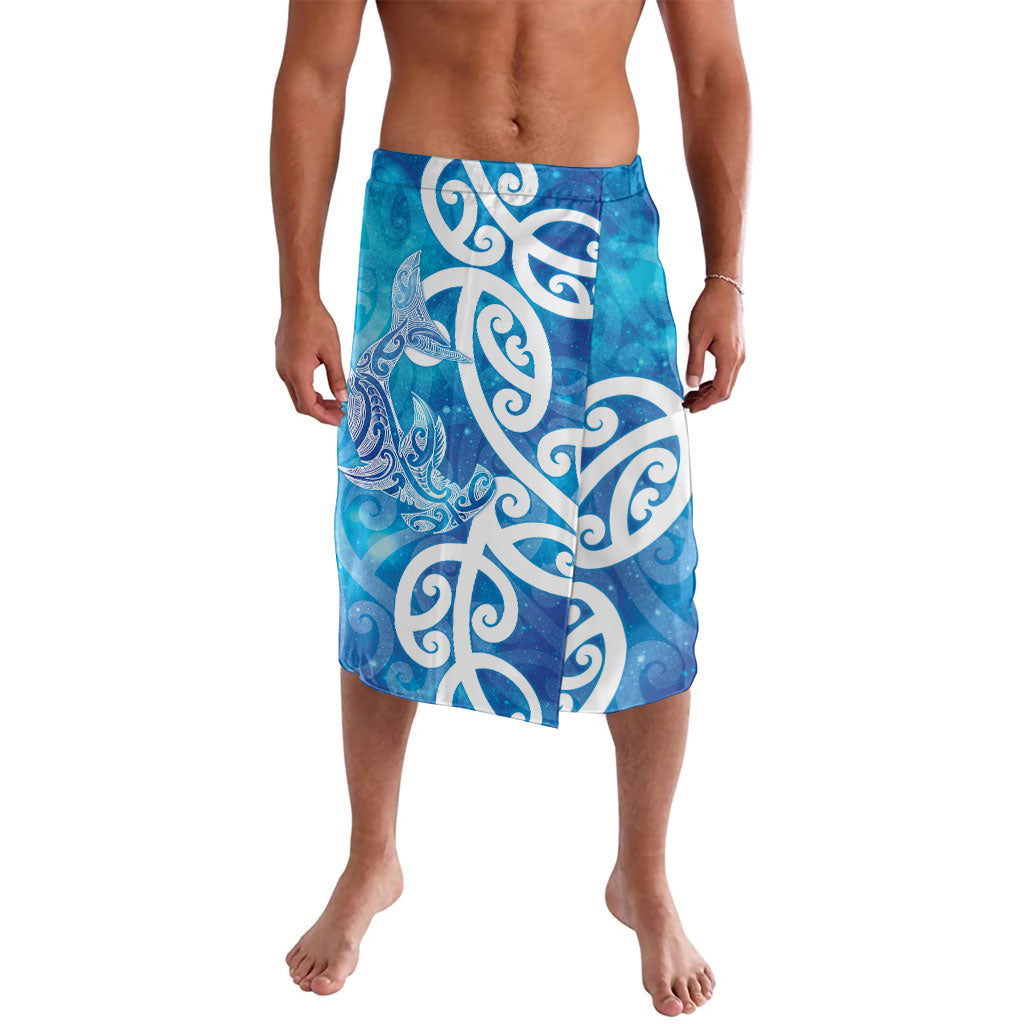 Hammerhead Shark Tattoo New Zealand Lavalava Maori Galaxy Mangopare Pattern LT14 Turquoise - Polynesian Pride