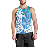 Hammerhead Shark Tattoo New Zealand Men Tank Top Maori Galaxy Mangopare Pattern LT14 - Polynesian Pride