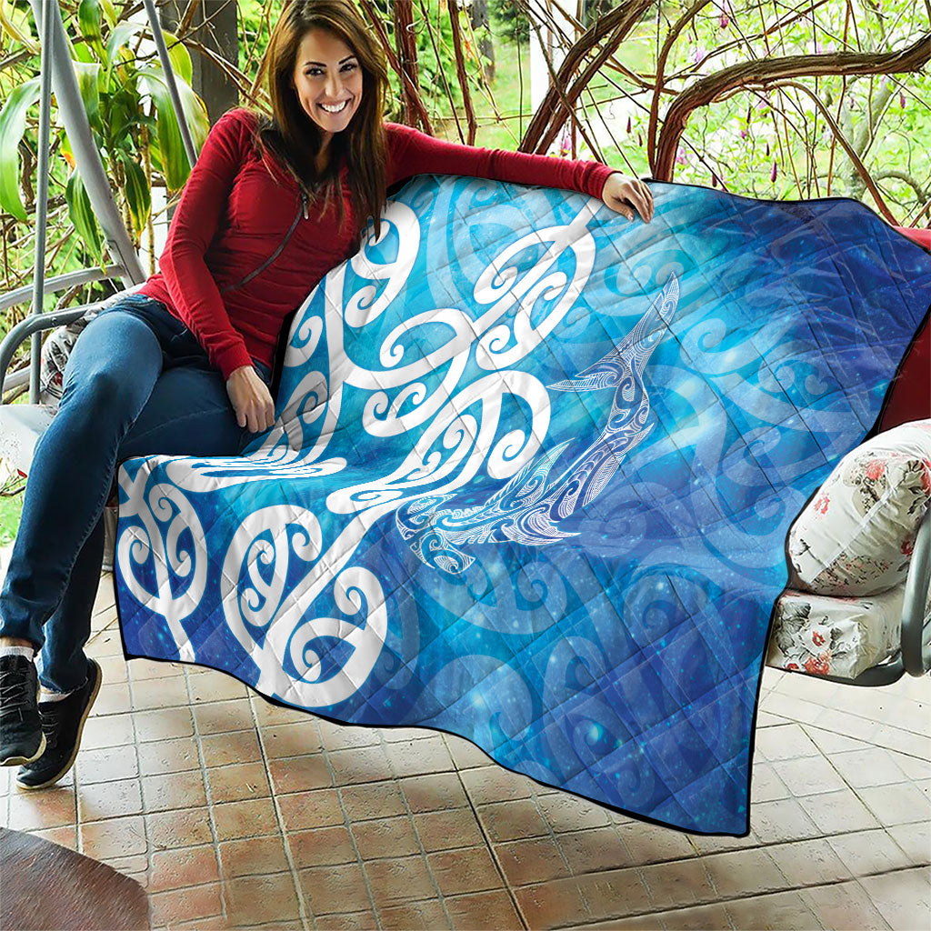 Hammerhead Shark Tattoo New Zealand Quilt Maori Galaxy Mangopare Pattern LT14 - Polynesian Pride
