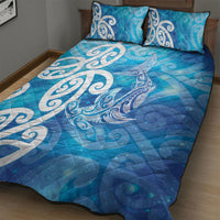 Hammerhead Shark Tattoo New Zealand Quilt Bed Set Maori Galaxy Mangopare Pattern LT14 - Polynesian Pride
