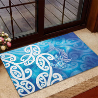 Hammerhead Shark Tattoo New Zealand Rubber Doormat Maori Galaxy Mangopare Pattern LT14 - Polynesian Pride