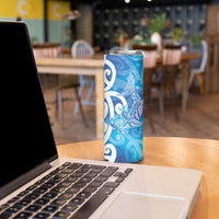 Hammerhead Shark Tattoo New Zealand Skinny Tumbler Maori Galaxy Mangopare Pattern LT14 - Polynesian Pride