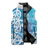 Hammerhead Shark Tattoo New Zealand Sleeveless Puffer Jacket Maori Galaxy Mangopare Pattern LT14 - Polynesian Pride