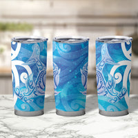 Hammerhead Shark Tattoo New Zealand Tumbler Cup Maori Galaxy Mangopare Pattern LT14 - Polynesian Pride
