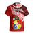 Custom Tonga Rugby Hawaiian Shirt Ikale Tahi Tongan Ngatu Pattern With Dabbing Ball LT14 - Polynesian Pride