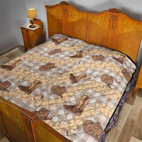 Khaki Palaka Hawaii Cowboy Quilt Puakenikeni Lei Paniolo Papale Seamless Vibes - Polynesian Pride