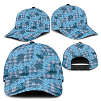 Cyan Palaka Hawaii Cowboy Classic Cap Puakenikeni Lei Paniolo Papale Seamless Vibes - Polynesian Pride