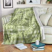 Lime Palaka Hawaii Cowboy Blanket Puakenikeni Lei Paniolo Papale Seamless Vibes LT14 Lime - Polynesian Pride