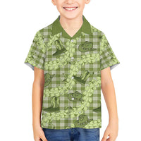Lime Palaka Hawaii Cowboy Hawaiian Shirt Puakenikeni Lei Paniolo Papale Seamless Vibes - Polynesian Pride